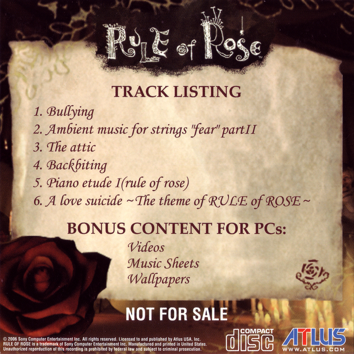Rule of Rose - Songs from the Original Soundtrack (2006) MP3 